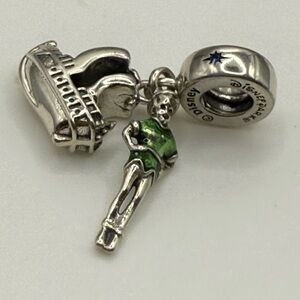 Pandora Disney 2pc Peter Pan & Pirate Ship Charm!